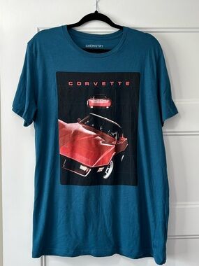 Teal 1981 Corvette Graphic T‑Shirt - Size  XL